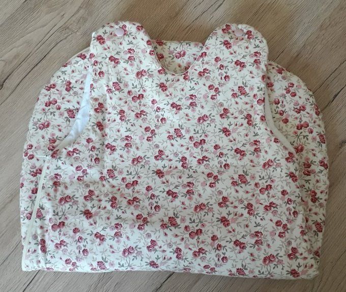 Gigoteuse bébé fille rose fleuri - taille 0-6 mois